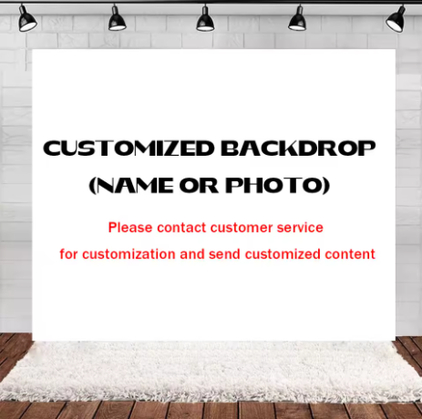 Photography Names - Custom Name Age Birthday party Backdrop