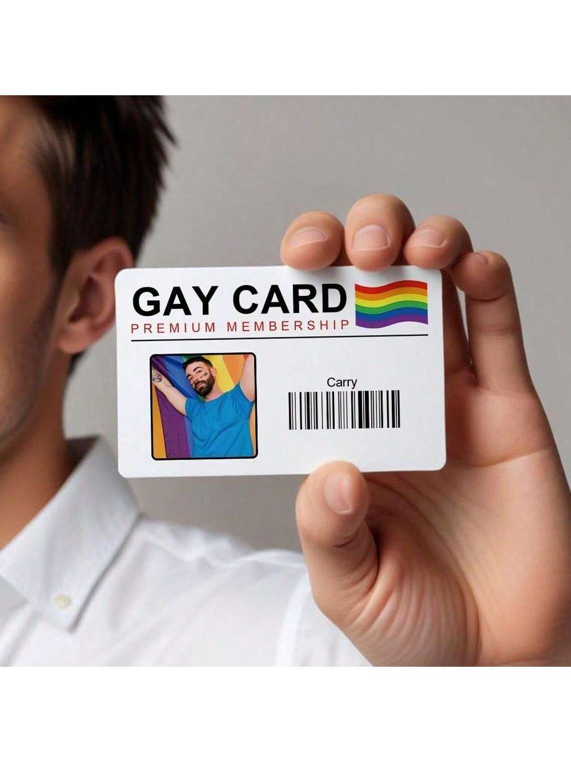 Photography Names - Custom Photo Name Gay Pride Card,