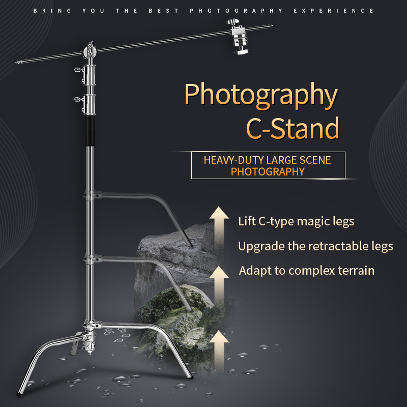Photography Gear - C-Stand Photography Stand Stainless Steel with