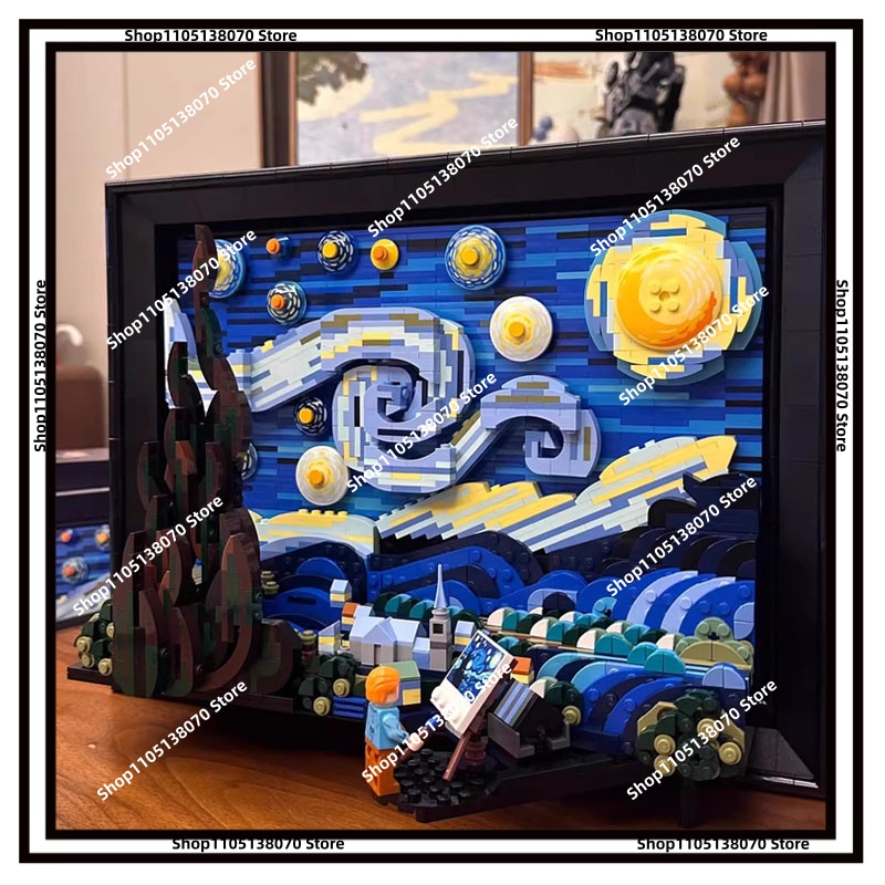 Photography Architecture - Van Gogh Starry Night 3D Building