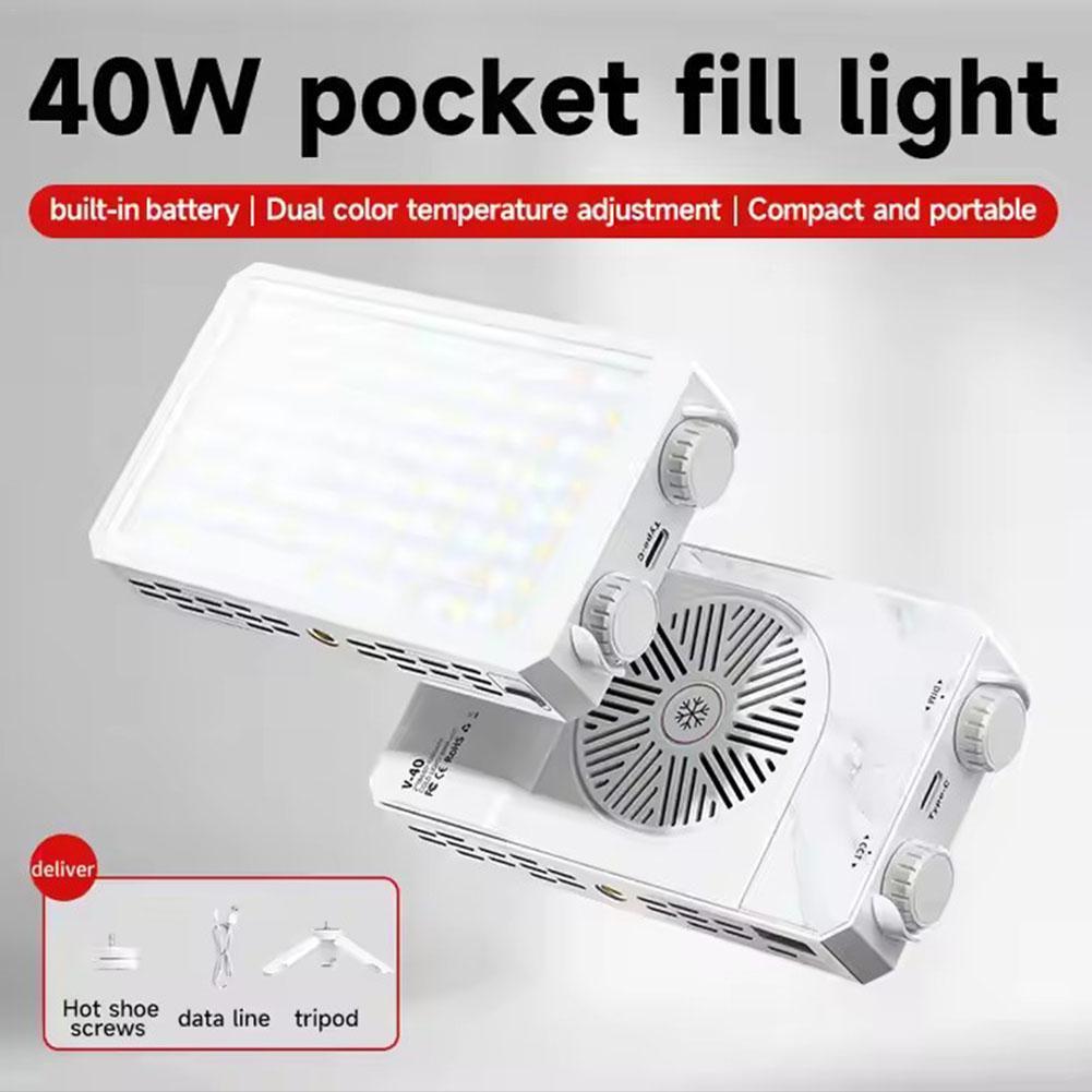 Photography Videos - Customizable 40W LED Camera Light 2500K-9000K