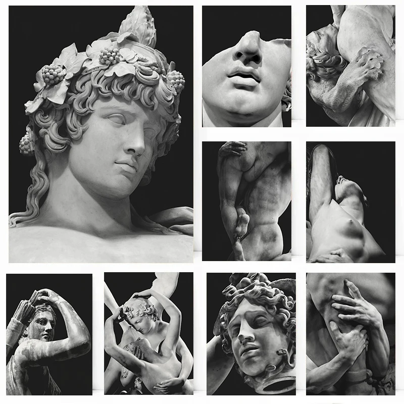 Photography History - Greek Mythology Body Sculpture Poster Ancient