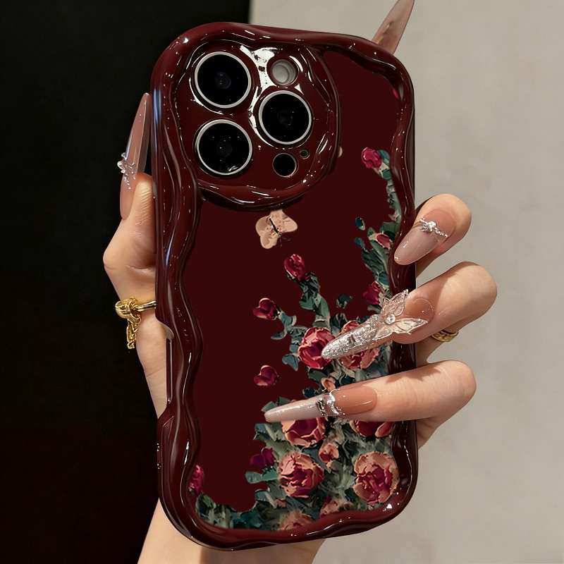 Photography By - Retro Oil Painting Flower Pattern Phone
