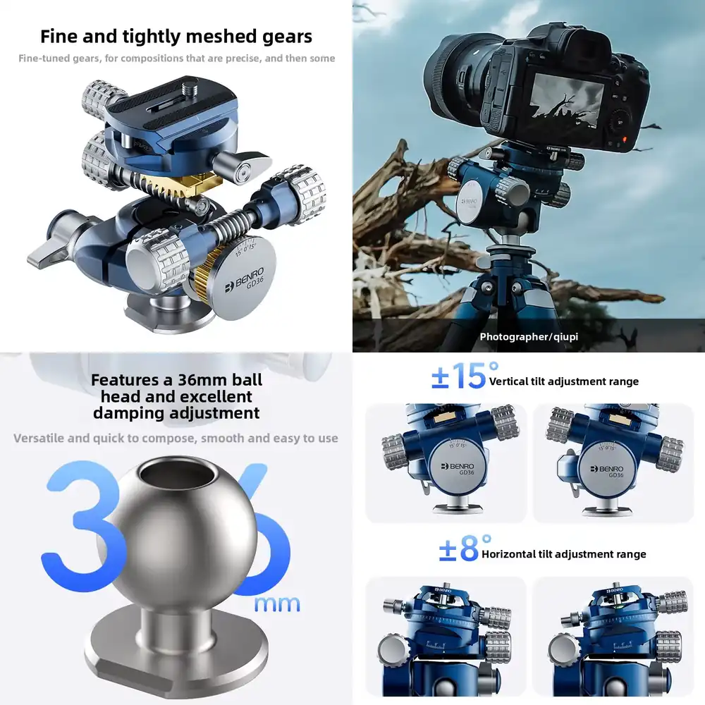 Photography Architecture - BENRO GD36PT Aluminum 3-Way Geared Ball