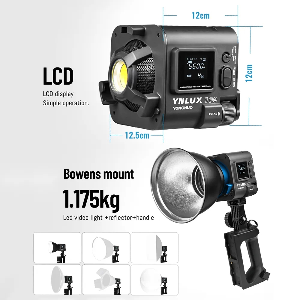 YONGNUO YNLUX100 100W 3200K-56 - Photography Videos review and price
