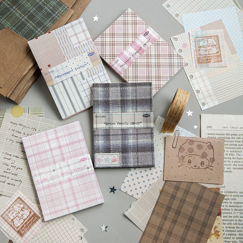 50pcs Creative Plaid Decor Scr - Photography Journal review and price