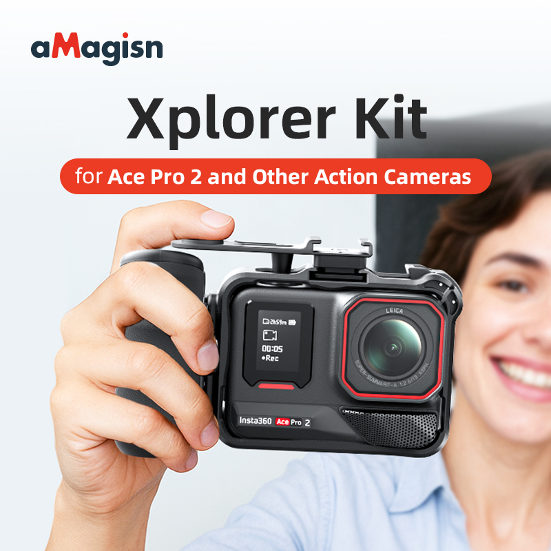 aMagisn Xplorer Kit Street Pho - Photography Grip Insta360 X5 review and price