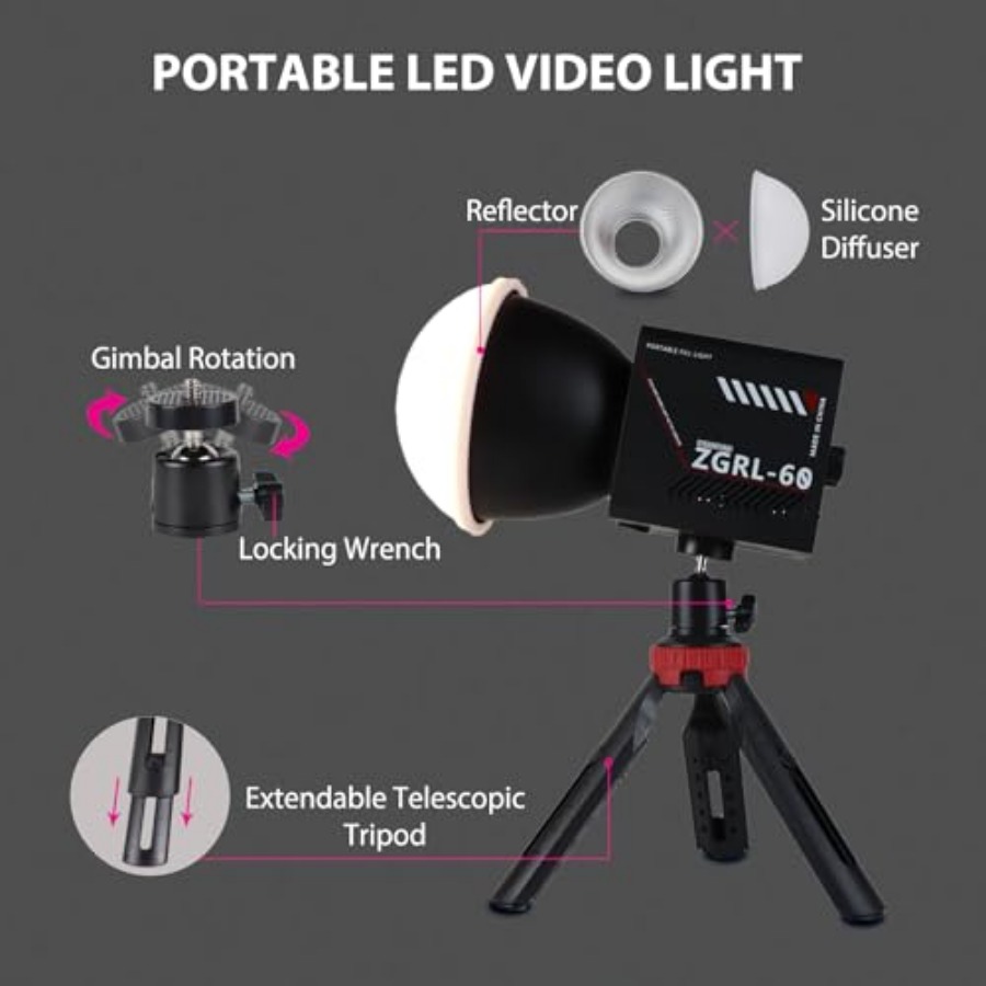 60W COB LED Video Light Handhe - Photography Videos review and price