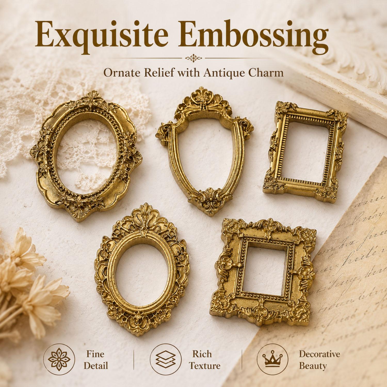 5/20Pcs Vintage Golden Mini Re - Photography Journal review and price