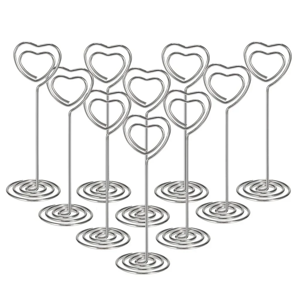 10pcs Heart Shape Table Number - Photography Names review and price