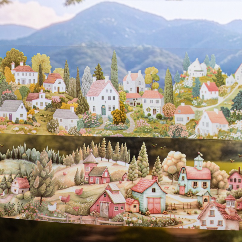6 Rolls 6Cm×200Cm Village Them - Photography Journal review and price